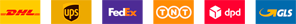 Logos de empresas de mensajería y paquetería